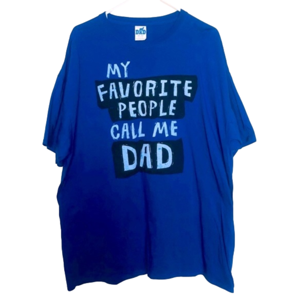 #1 DAD Dark Blue Graphic Dad T-Shirt